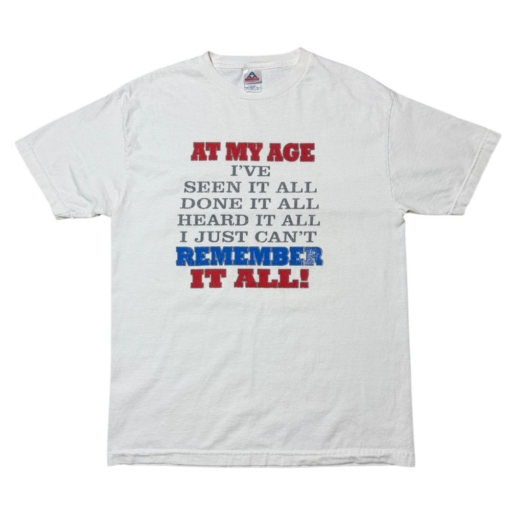 Vintage Y2K Old Age Joke Funny Novelty Souvenir Birthday Gift Graphic T-shirt